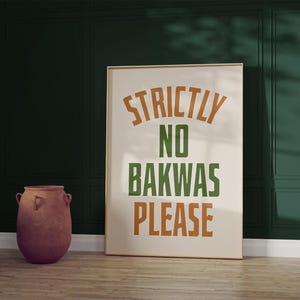 Funny Indian &#39;No Bakwas&#39; Art Print: Desi Humor Poster (Digital Download)