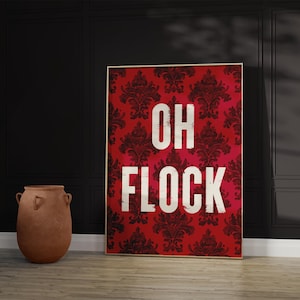 Oh Flock Indian Restaurant Poster: Desi Food Art (Digital Download)
