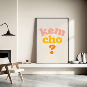 Funny Gujarati Art Print: Kem Cho Desi Decor (Digital Download)