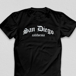 San Diego California Olde English Shirt, Multiple Colors, Soft Cotton T-Shirt, Comfortable Unisex Tee
