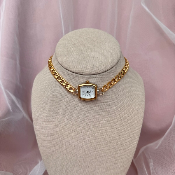 Watch Choker Necklace