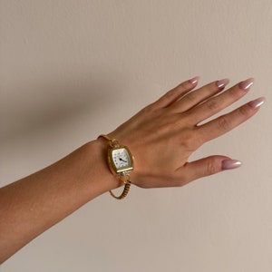 Handmade Gold Watch Bracelet – Elegant Minimalist Jewelry for Women