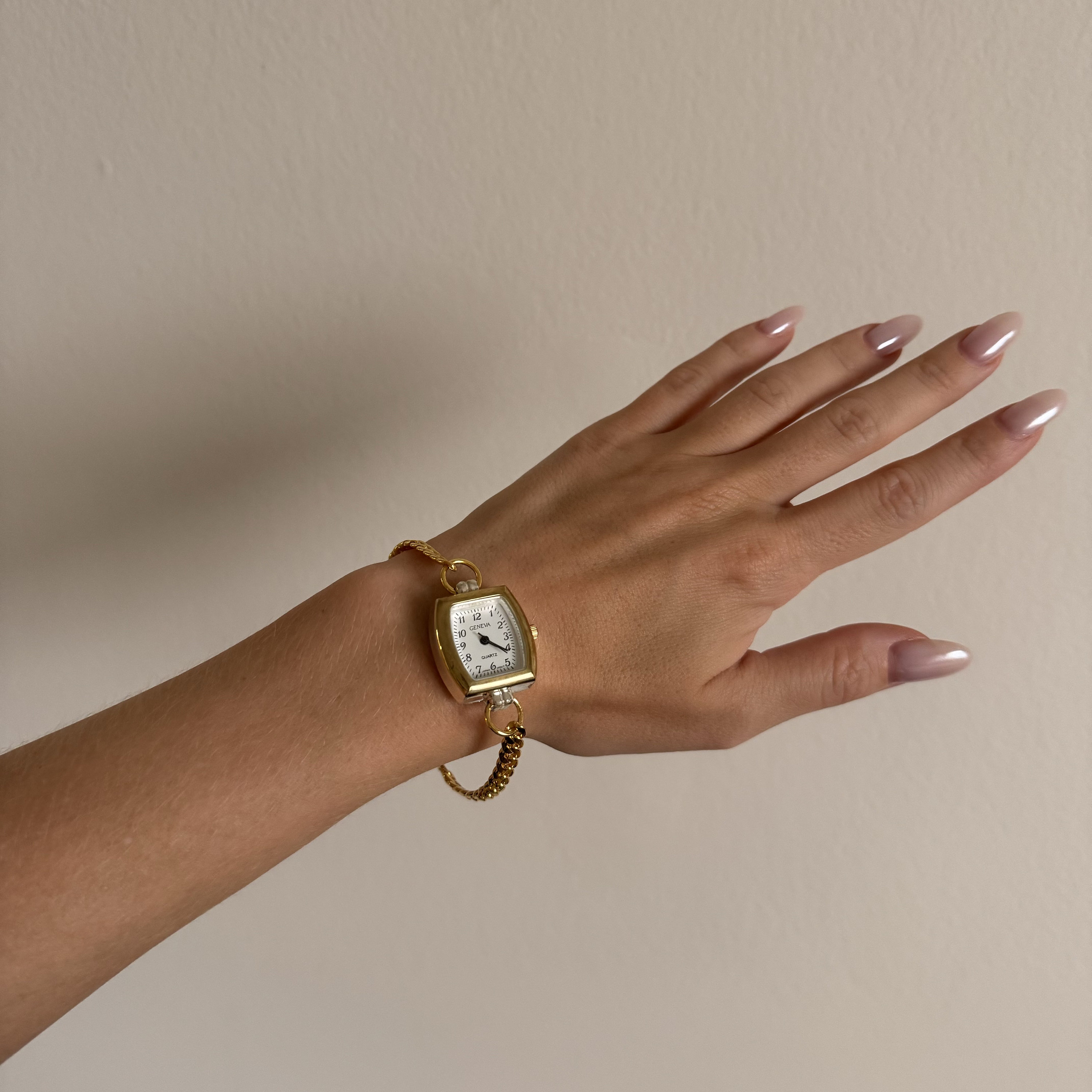 Handmade Gold Watch Bracelet – Elegant Minimalist Jewelry for Women