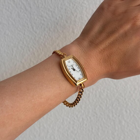 Handmade Gold Watch Bracelet – Elegant Minimalist Jewelry for Women