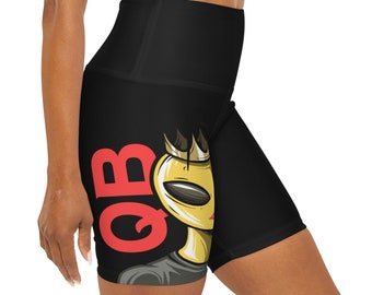 Pantalones cortos de yoga de cintura alta