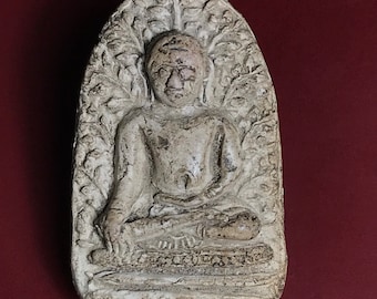 Ciondolo Talismano Phra Pidta LP MahaSila – Amuleto Thailandese Buddha – Antico Originale