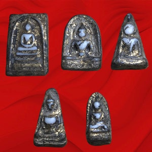 Phra Benjapakee Set/ Top of Famous Amulet THAILAND/ Set of 5 Amulets/ Pendant Luck Charm/ Protect owner from Danger
