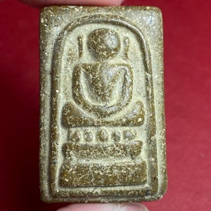 Phra Somdej Kaizer THAI AMULET Buddha Talisman Pendant Luck Charms Old Rare (P121)
