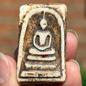 Phra Somdej THAI AMULET Buddha Talisman Pendant Luck Charms Old Rare