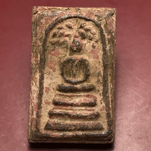 Phra Somdej THAI AMULET Buddha Talisman Pendant Luck Charms Old Rare