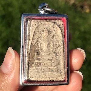 Phra Somdej THAI AMULET Buddha Talisman Pendant Luck Charms Old Rare