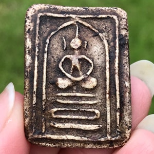 Phra Somdej THAI AMULET Buddha Talisman Pendant Luck Charms Old Rare
