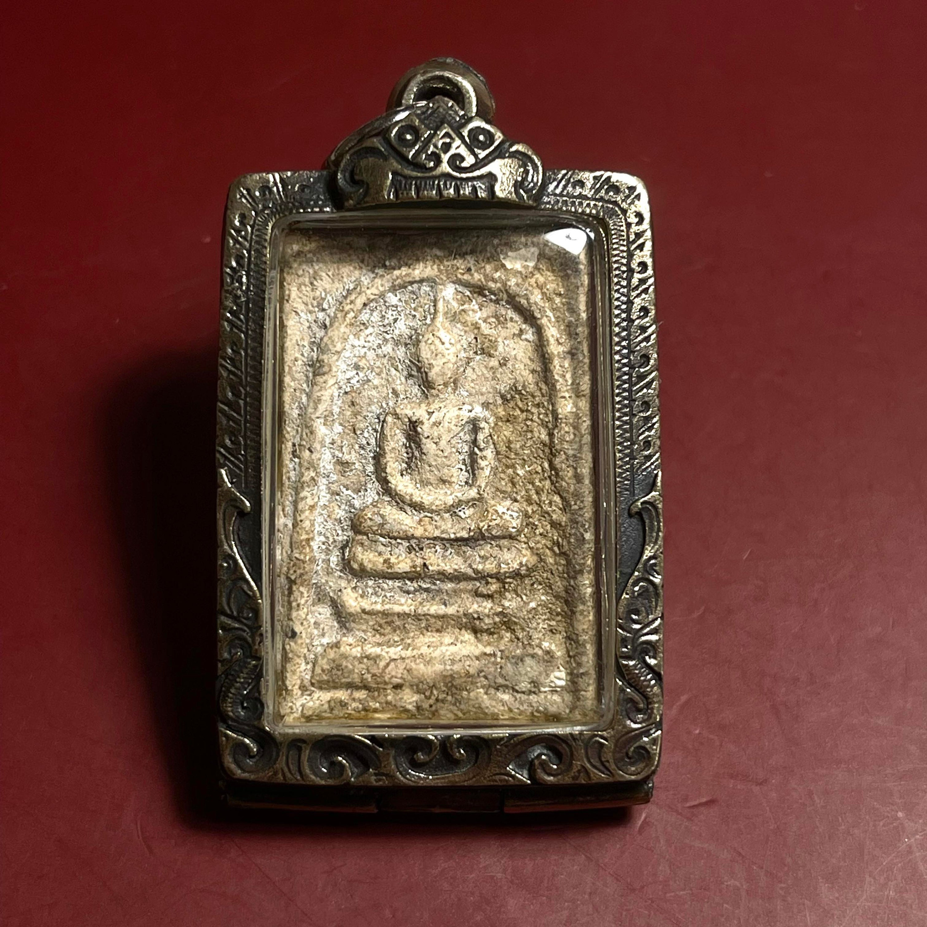 Phra Somdej THAI AMULET Buddha Talisman Pendant Luck Charms Old Rare Etsy