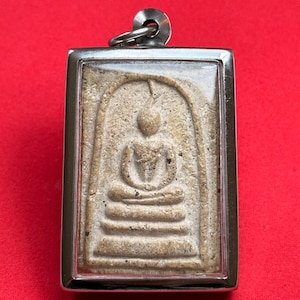 Rare Phra Somdej Amulet, Antique Thai Buddha, Famous Protective Talisman for Luck and Safety