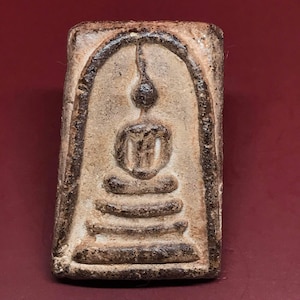 Rare Old Phra Somdej THAI AMULET Buddha Talisman Pendant Luck Charms