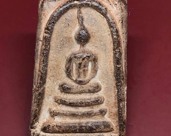 Rare Old Phra Somdej THAI AMULET Buddha Talisman Pendant Luck Charms