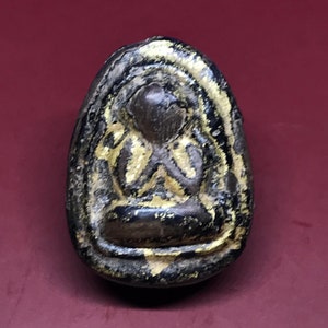 THAILAND AMULET Phra Pidta Close eyes Buddha Temple Statue Pendant Talisman
