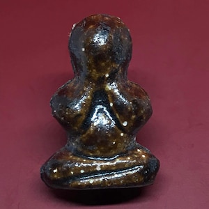 THAILAND AMULET Phra Pidta Close eyes Buddha Temple Statue Pendant Talisman