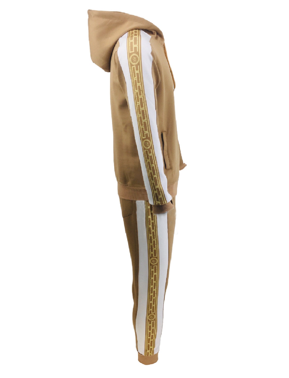 Mens Silk Tracksuit Zip up Hoodie & Joggers Set Men Matching Etsy Canada