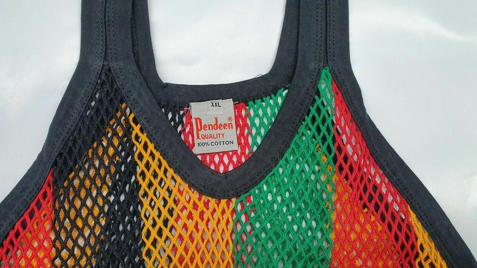 Original Rasta Multicoloured Pendeen Mens Premium 100% Cotton Mesh ...