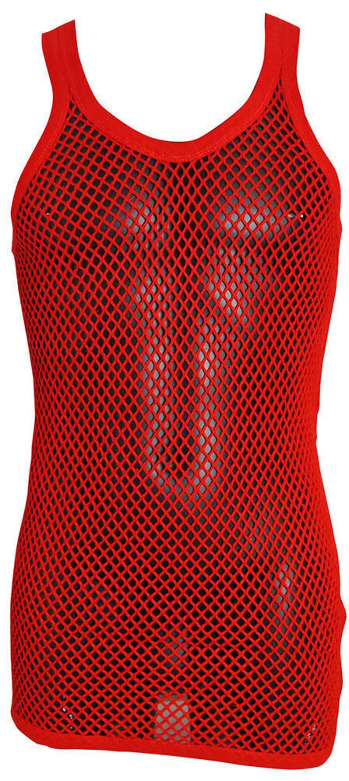 Mens String Mesh Vest 100 Cotton Mesh Fish Net Fitted String Vest Size