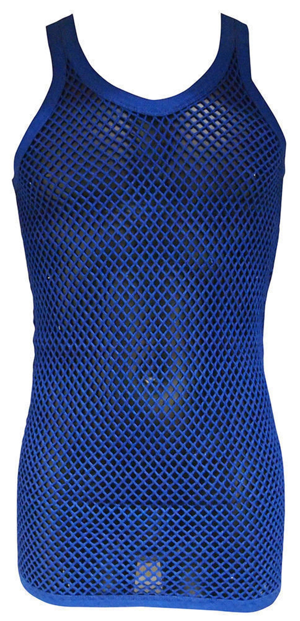Mens String Mesh Vest 100 Cotton Mesh Fish Net Fitted String Vest Size