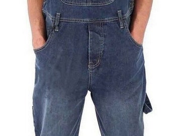 Mens Denim Stonewash Jeans Overall / Playsuit Peviani Designer Vintage Latzhose Latzhose Overall Jeans