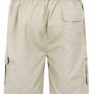 Mens Plain Elasticated Lightweight Shorts Cargo Combat Multi Pocket Cotton M-3XL image 6