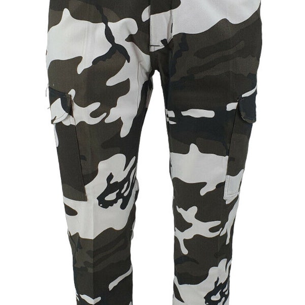 Mens Army Cargo Trouser Urban Combat Military Trousers Camouflage Pants Casual UK 30-44