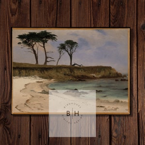 Sea Cove PRINTABLE ART PRINT - Digital Download in 4 files, High Res - Perfect for Wall Art, Office Art, Dorm