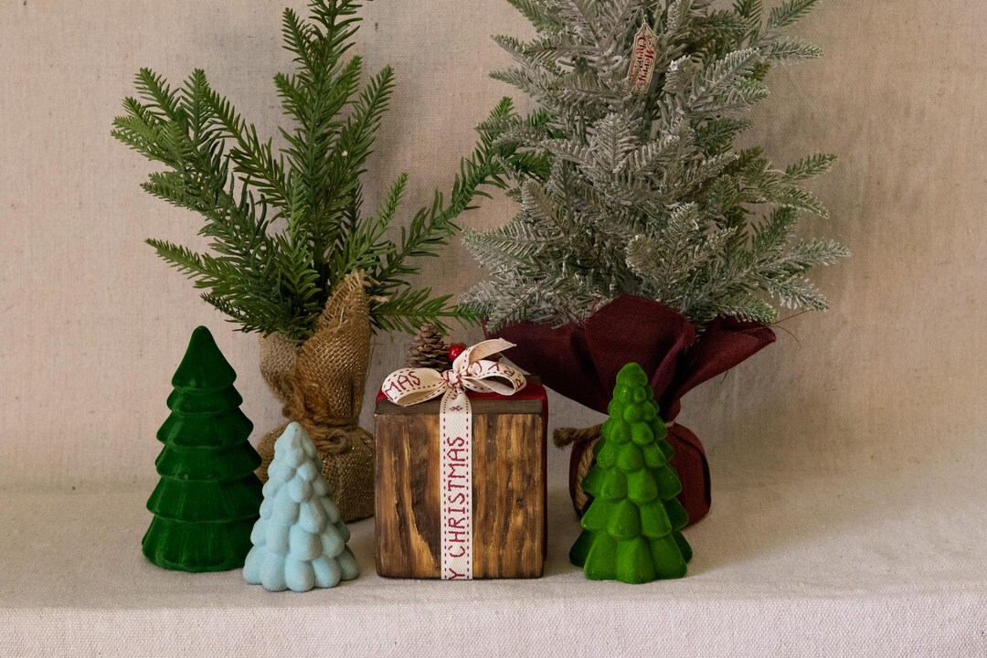 Real Wood Christmas Gift Blocks - Etsy