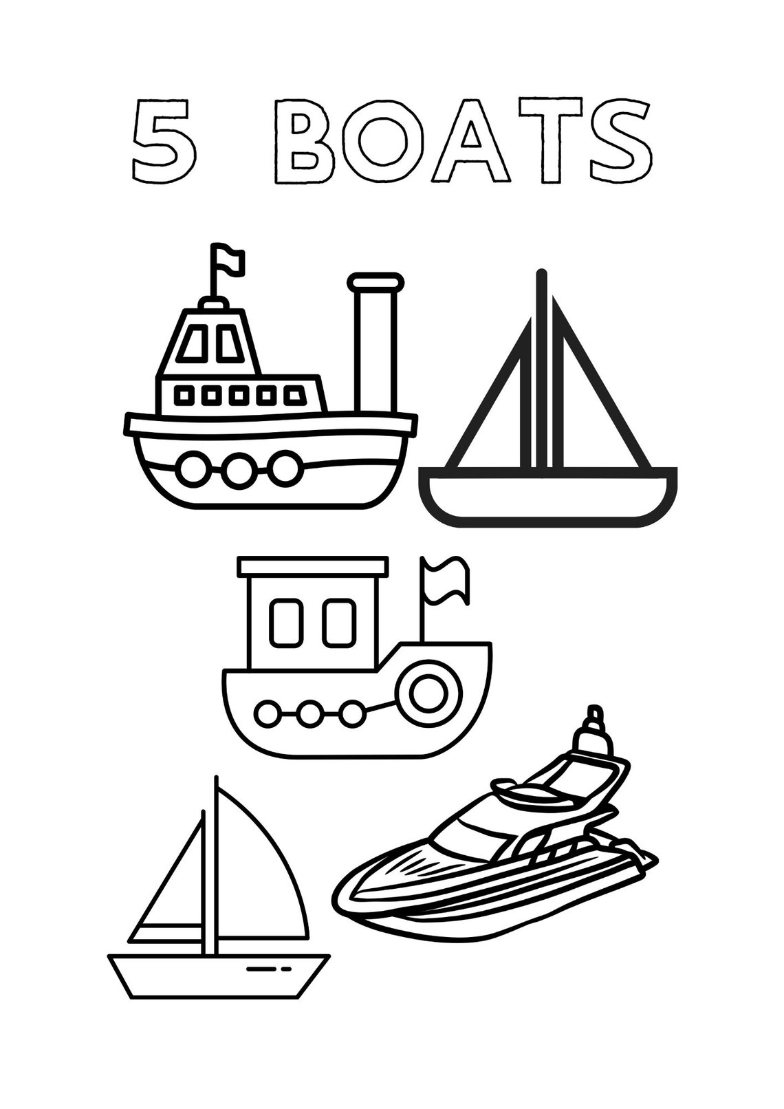 Printable for Kids Numbers 1 to 10 Coloring Pages Education Fun ...