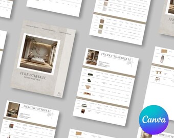 Interior Design FF&E Schedule Template, Furniture, Finishes and Project ...
