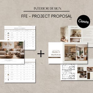 Interior Design Proposal Template | Interior Design Presentation | FF&E Schedule | Interior Design Furniture | Design Project