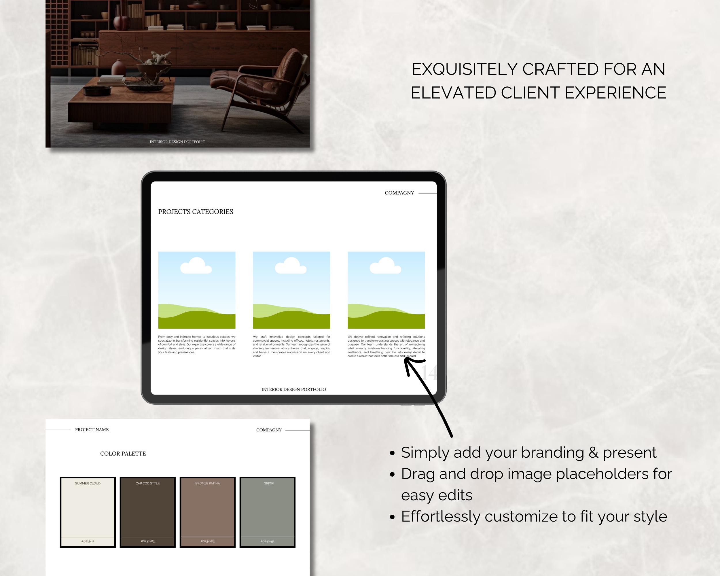 Interior Design Portfolio Template | Luxury and Modern Presentation ...