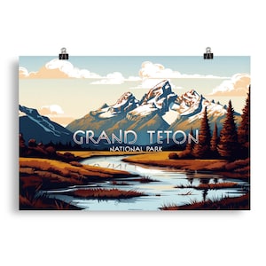 Grand Teton National Park Serie Poster