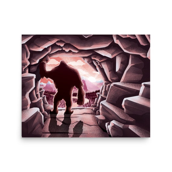 ビッグフットの洞窟のポスター - Etsy 日本