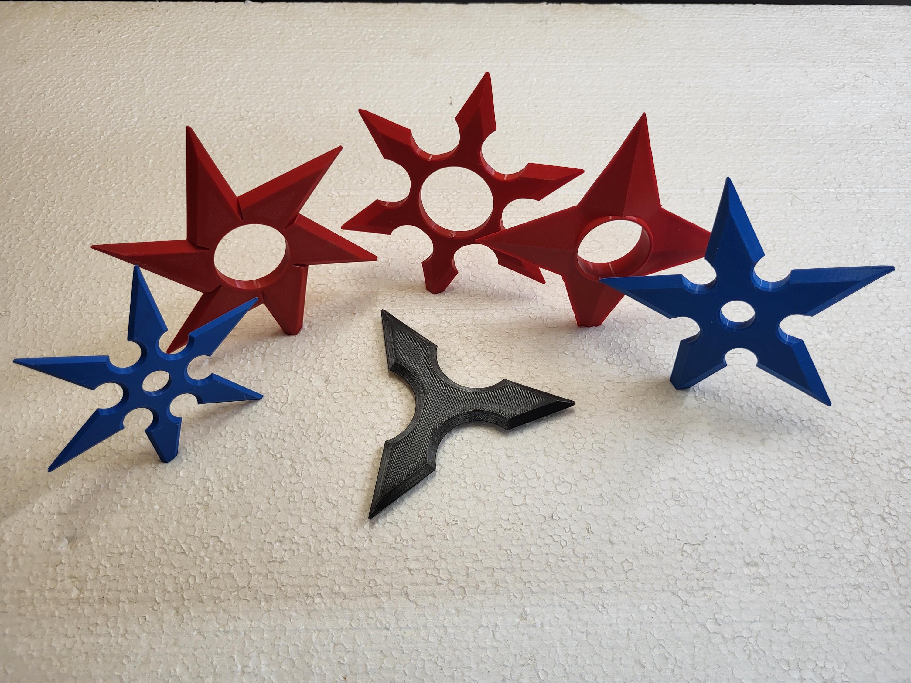 Shuriken Ninja Star 7 Different Stars Pack 3D STL Files - Etsy