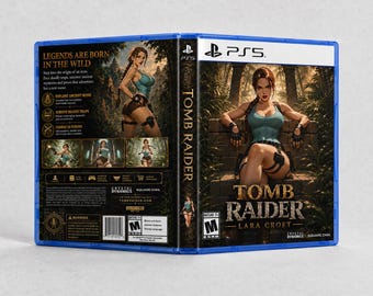 Tomb Raider PS5 aangepaste omslagafbeelding invoegen | Lara Croft-vitrine | Fanart