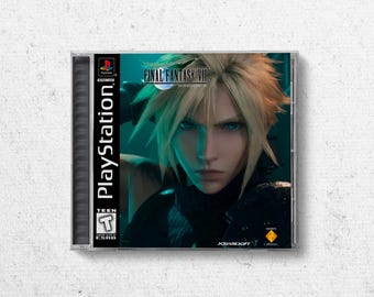 Final Fantasy 7 custom hoesjes in PS1-stijl | FF7 remake-omslag | Vitrine:
