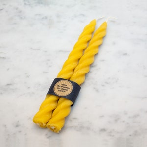 Twisted candles made of pure beeswax | Beeswax candle | Handmade candle | Pure beeswax | Twisted dinner candle | Table candle