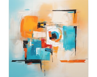 Modern Art Canvas Print of "Chromatic Fusion" by Tyler Grund