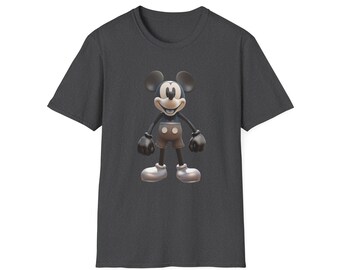 Steamboat Willie 3D Cartoon Graphic Softstyle T-Shirt