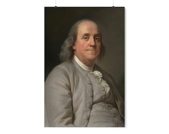 Benjamin Franklin Portrait by Joseph Siffred Duplessis (24"x36")