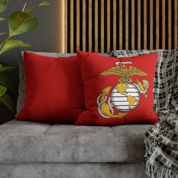 Marine Corp Pillow Etsy