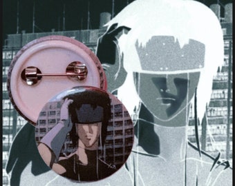 Ghost in the Shell(1995) Motoko Kusanagi Button Pin