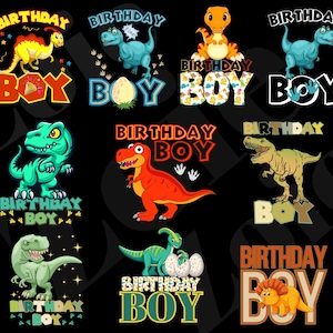 Geburtstagskind Sublimation PNG, Dinosaurier Geburtstagskind Bundle Sublimationsdatei, Junge Shirt Sublimationsdesign, digitaler Download, Dinosaurier Design
