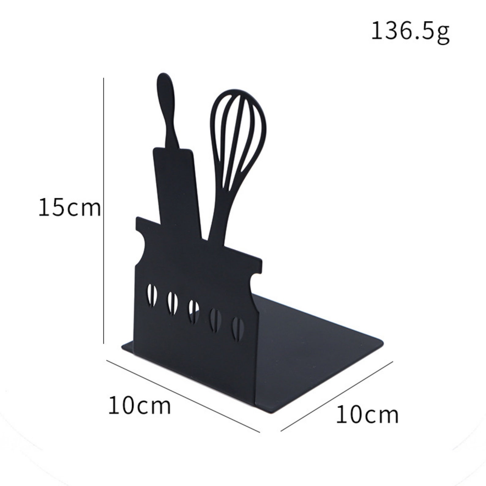 Kitchen Metal Bookend Cookbook Bookend Bookshelf Etsy