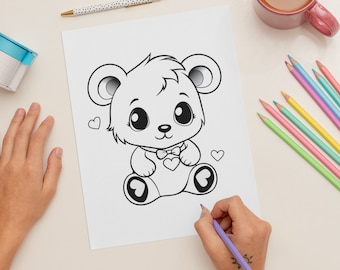 Valentine’s Day Coloring Pages, Kid’s Coloring Pages, Easy Valentine Coloring Pages, Valentine’s Day printable, Printable Download