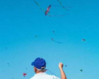 Man with Kites | China Town | Downtown Los Angeles | Fine Art Photograph | Wall Art | Street Photo | Leica Photography